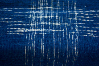 natural indigo home spun cotton stole from ethnic minority village in Laos_f0226051_17355823.jpg