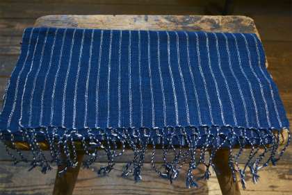 natural indigo home spun cotton stole from ethnic minority village in Laos_f0226051_173731.jpg