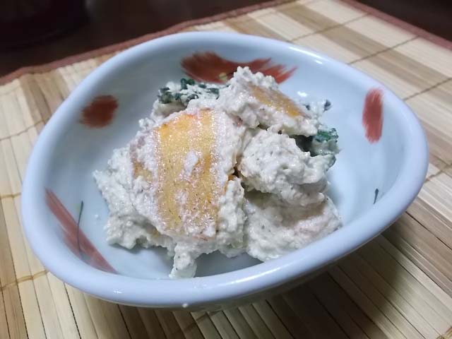 ぶり大根&柿と春菊の白和え_f0019498_15283433.jpg