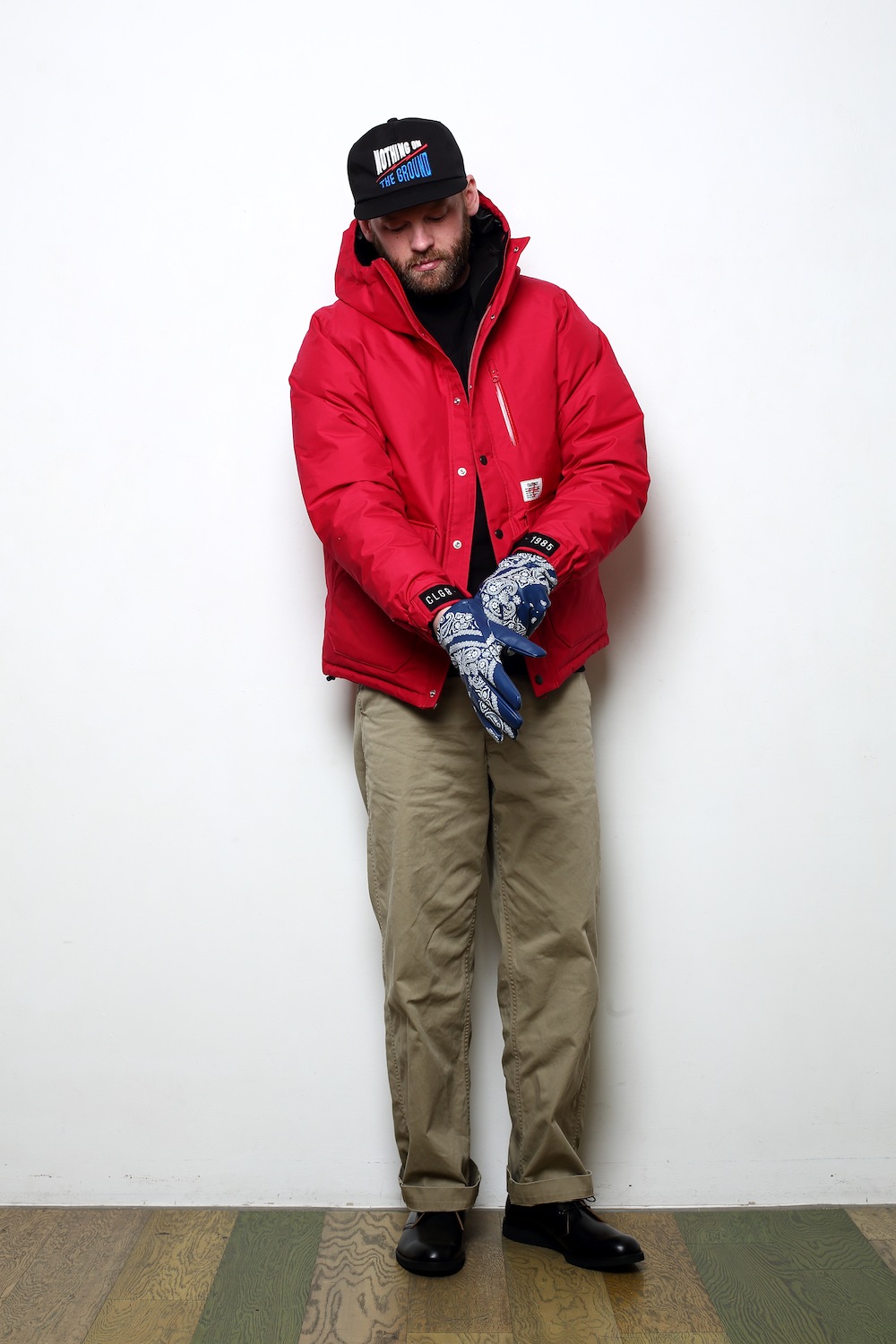 XL CHALLENGER チャレンジャー バンダナグローブ レッド CHALLENGER