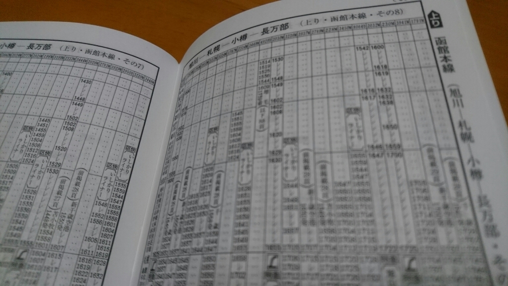 JR大麻駅発、JR札幌駅着。JR北海道普通列車時刻表_b0106766_16590803.jpg