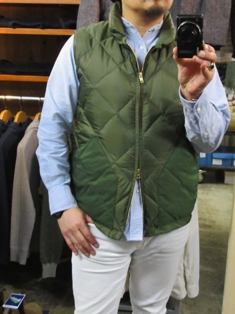 最高~♪ のCrescent Down Works 別注DOWN VEST 出来上がりました(^^♪_d0152280_9251749.jpg