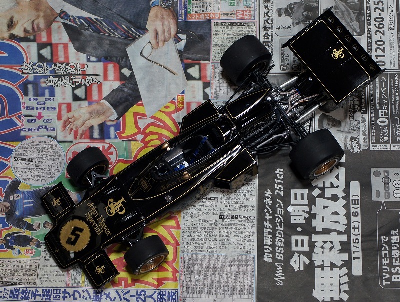 タミヤ チームロータス タイプ72D 1/12 製作記その9 : すいすい