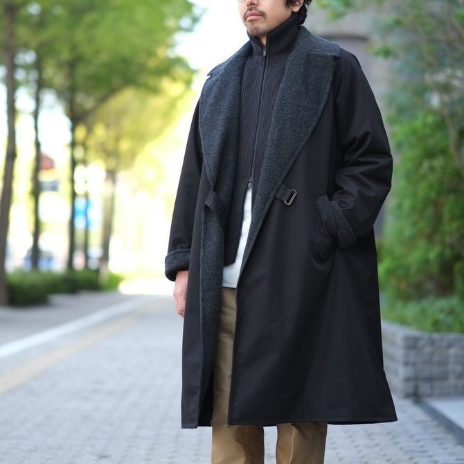 購入後3シーズン程着用COMOLI タイロッケンコート ブラック 16aw size 2