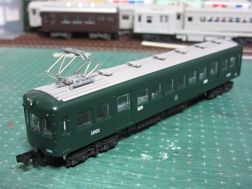 鉄コレ 江若鉄道キハ12と旭川電気軌道モハ1001 赤い電車は臼い線 鉄コレ 江若鉄道キハ12と旭川電気軌道モハ1001 赤い電車は臼い線
