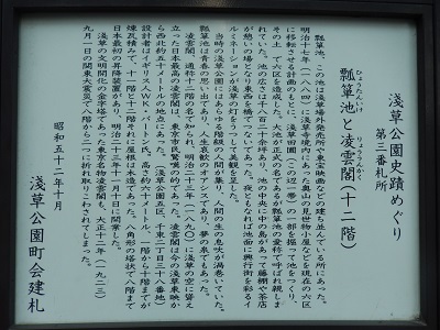 田部あつみと東京 ８ 浅草 瓢箪池跡 遠い空の向こうへ