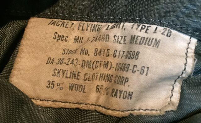 アメリカ仕入れ情報＃６　60s＆７０s　 U.S.A.F  L-2B  Jacket!_c0144020_221811.jpg