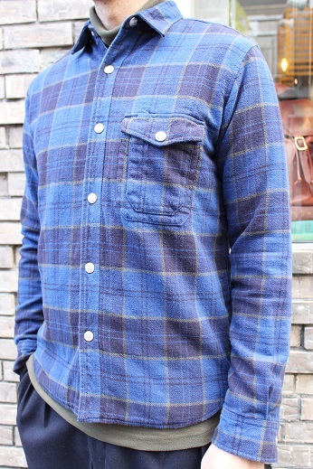 melple (メイプル) \"2PLYシャツ (織りネル×フランネル)\" ご紹介_f0191324_08285514.jpg