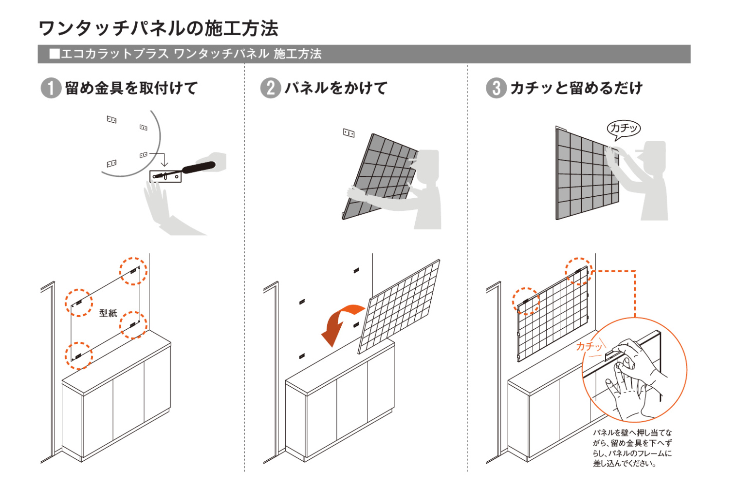 エコカラットプラス ワンタッチパネル ダイコーの安全リフォーム宣言 大幸エンジニアリング Staff Blog