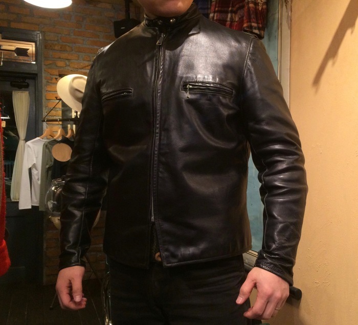60's Brooks Leather single-breasted jacket : BUTTON UP clothing