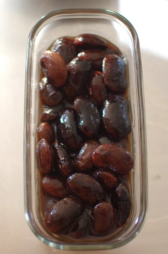 花豆煮（重曹ちょっぴり使って皮やわらかく）_c0110869_1201586.jpg