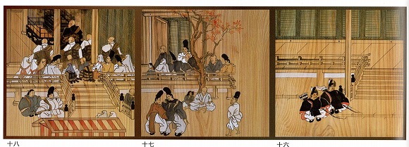 2016菅原道真公絵巻（天井絵）の解説・巻一後半・千寿の