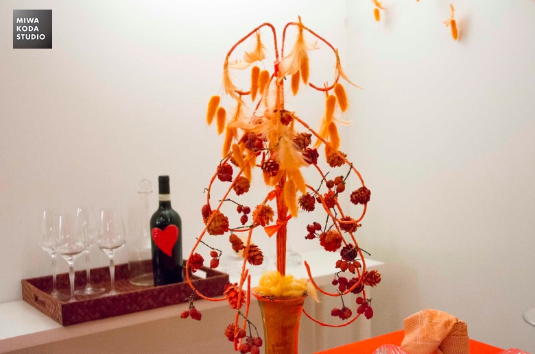 December 3, 2016 ハートの形のアレンジメント Heart Shaped Flower Arrangement _a0307186_8463258.jpg