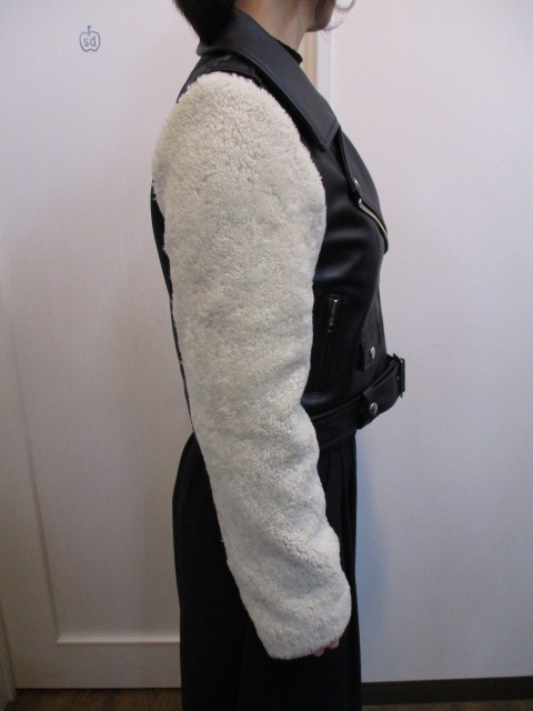 TODAYFULトゥデイフル Leather×Boa JK_e0076692_1958201.jpg