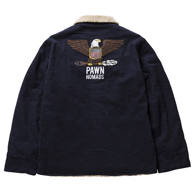 PAWN 【パウン】 PAWN SKULL CAR COAT ファラオジャケット