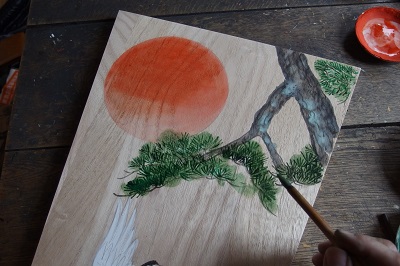 25号の裏絵 : 押絵羽子板・西山鴻月のブログ 『風のしがらみ』 ～この