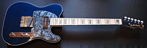 M指板で「Phantom Blue MetaのSTD-T 1本目」が完成!_e0053731_16192569.jpg
