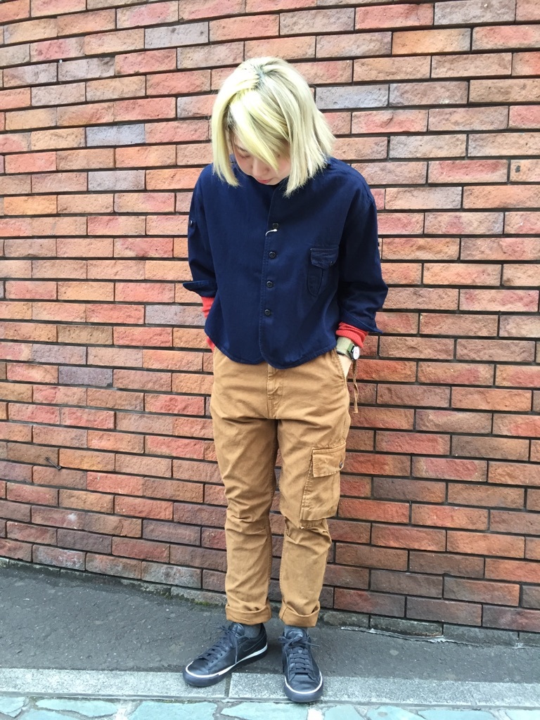 薄キャンバス リンゴマンカーゴパンツ（ゴールド）【キャピタル