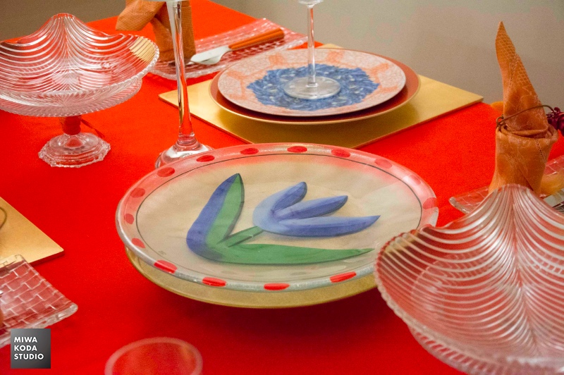 December 5, 2016 ガラスの大皿 Glass-made Big Plate _a0307186_7493183.jpg