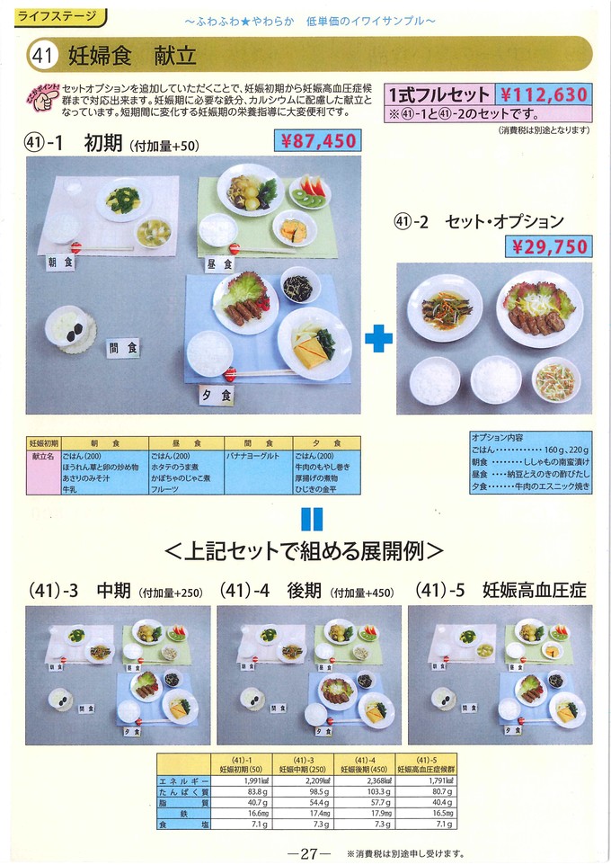 栄養指導用フードモデル・カタログ P.２７ : 食品サンプル模型の製造