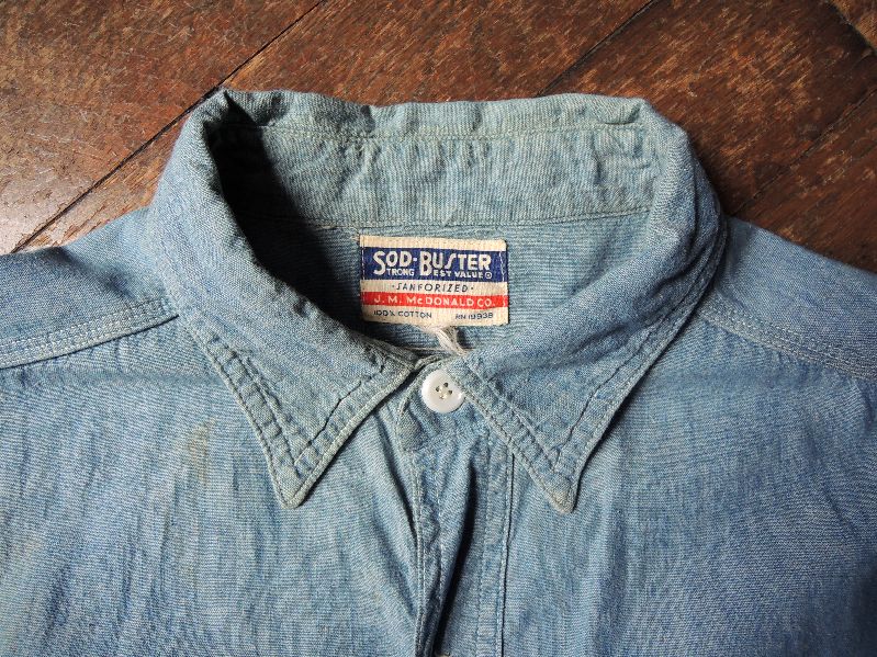 50S J.M.McDONALD CO. CHAMBRAY SHIRT--RECOMMEND-- : 38CLOTHING BLOG 50S J.M.McDONALD CO. CHAMBRAY SHIRT--RECOMMEND-- : 38CLOTHING BLOG