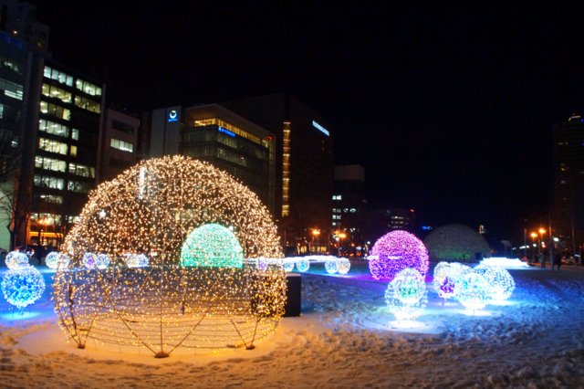 2016年12月7 日(水)　冬の夜のきらめき（１） 大通公園_a0345007_1094617.jpg