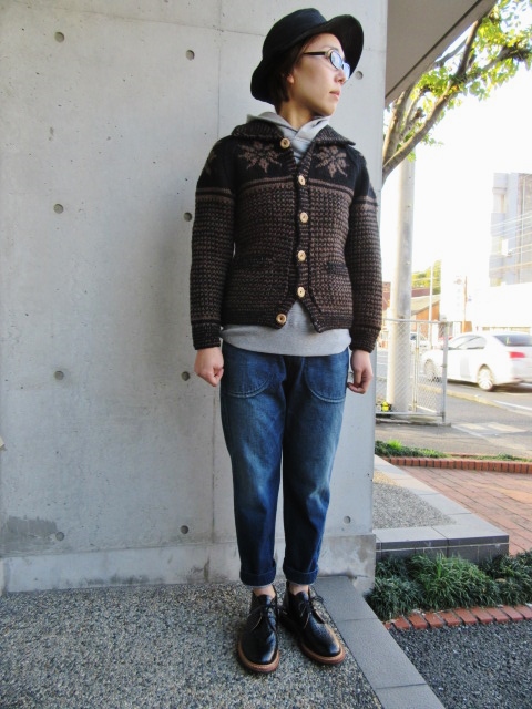 残り1枚、2枚、、、INVERALLAN　SNOW FLAKE・雪柄 LUMBER CARDIGAN (別注・今季色)♪♪♪_d0152280_163298.jpg