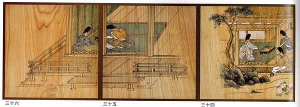 2016菅原道真公絵巻（天井絵）の解説・巻二後半・千寿の