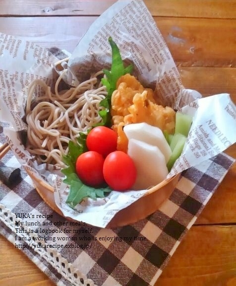 12.9　夜の残りの蕎麦弁当＆焼きそばはスイーツ？！_e0274872_07411743.jpg