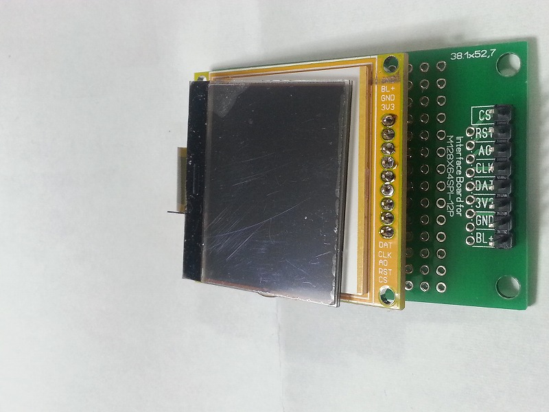 FSTN液晶モジュール(128x68/SPI) LCD組み立て(2) - びんぼうでいいの with LCD (12/11)_a0034780_13552471.jpg