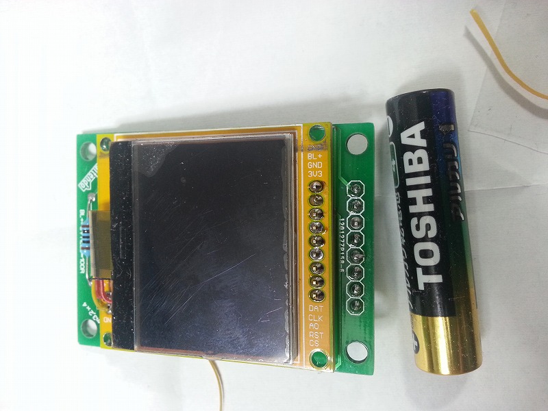 FSTN液晶モジュール(128x68/SPI) LCD組み立て(3) - びんぼうでいいの with LCD (12/11)_a0034780_15382772.jpg