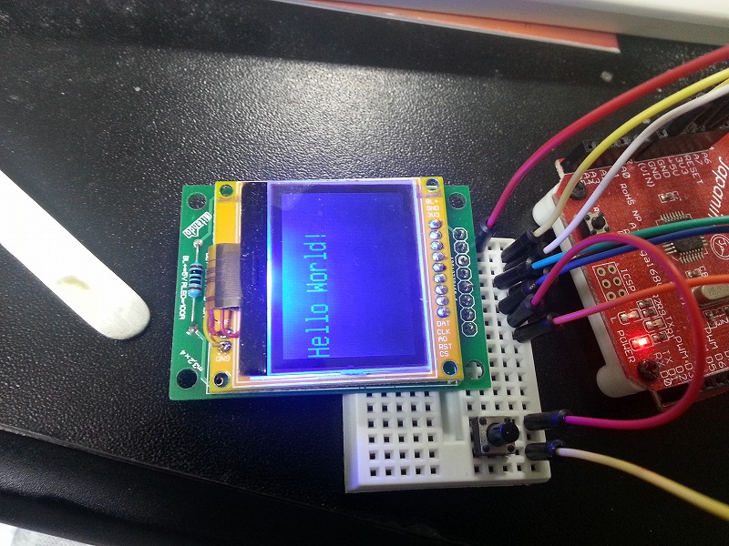 FSTN液晶モジュール(128x68/SPI) LCD組み立て(3) - びんぼうでいいの with LCD (12/11)_a0034780_15421567.jpg