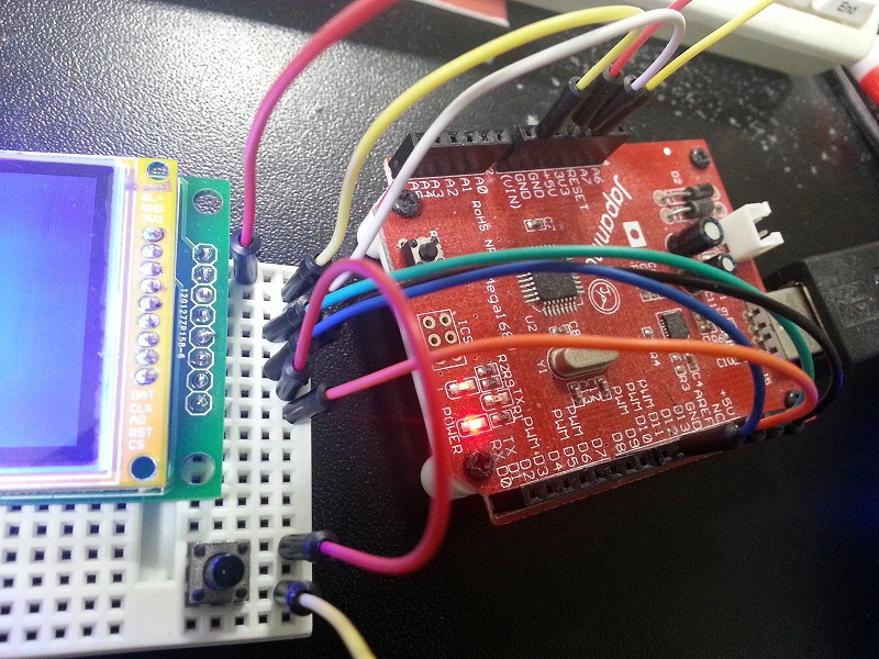 FSTN液晶モジュール(128x68/SPI) LCD組み立て(3) - びんぼうでいいの with LCD (12/11)_a0034780_15431199.jpg