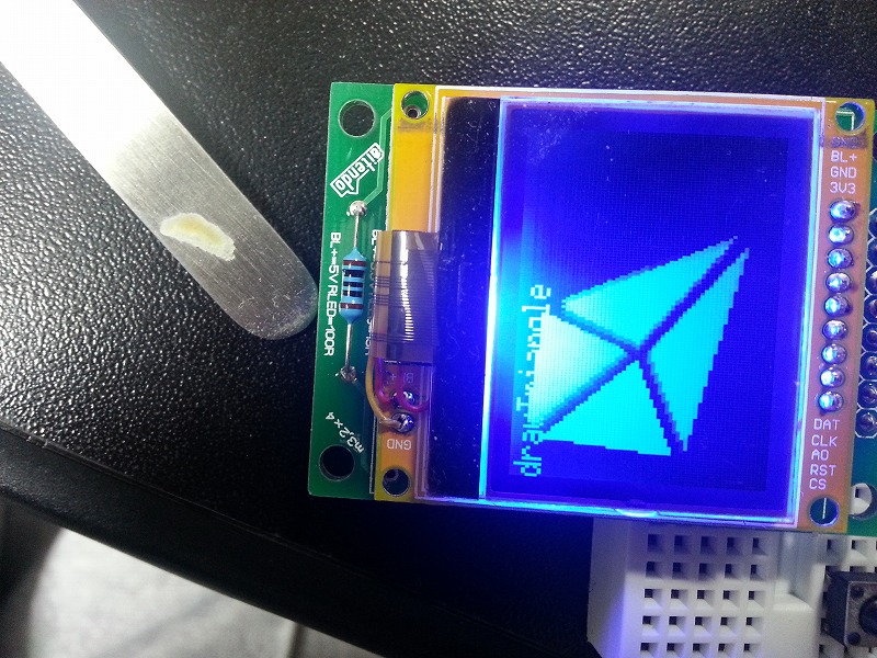 FSTN液晶モジュール(128x68/SPI) LCD組み立て(3) - びんぼうでいいの with LCD (12/11)_a0034780_15465288.jpg
