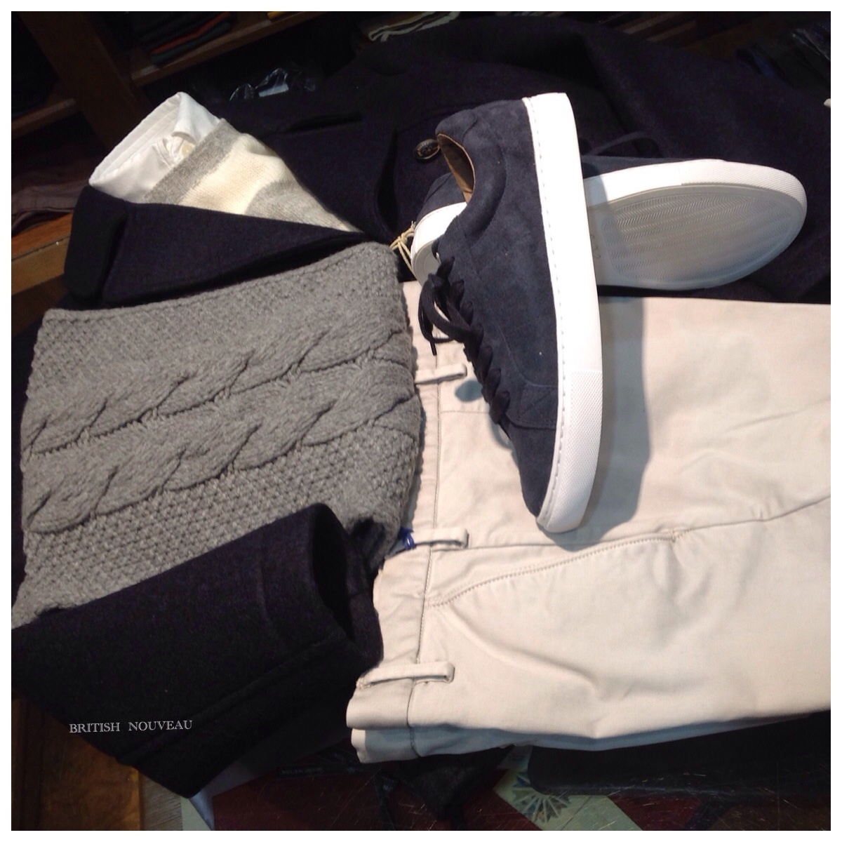 NAVY @ WHITE @ GRAY = 基本ですw_f0039487_17321762.jpg