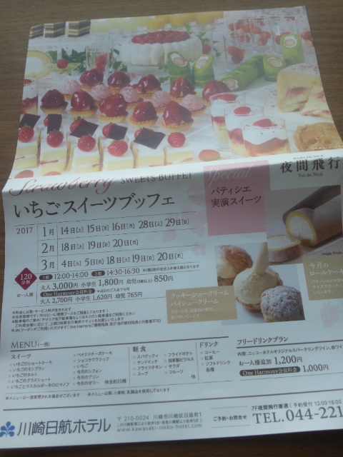 川崎日航ホテル 夜間飛行 冬の贈り物スイーツブッフェ_f0076001_23375328.jpg