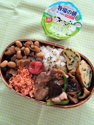 豚の中華炒め弁当_a0166465_14400227.jpg