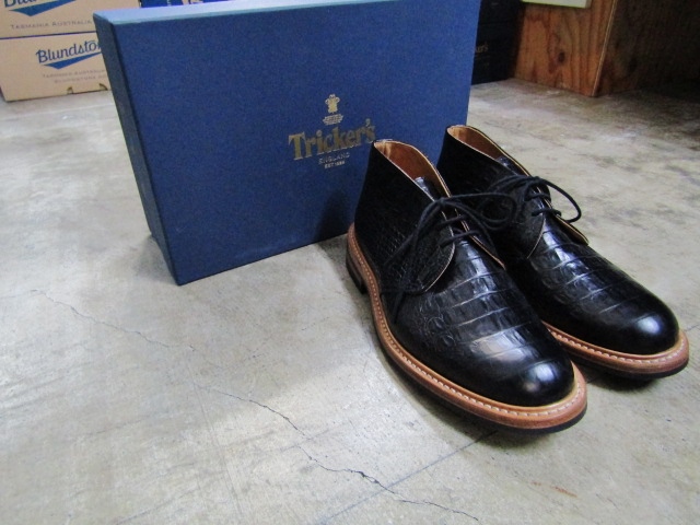 忘れてました(^^♪、 今季・別注Tricker\'s (先行分) ・・・ Tricker\'s クロコ型押しCHUKKA Boots_d0152280_17403962.jpg