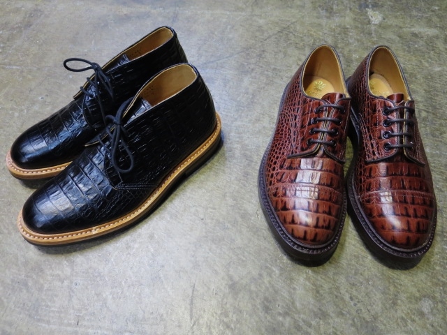 忘れてました(^^♪、 今季・別注Tricker\'s (先行分) ・・・ Tricker\'s クロコ型押しCHUKKA Boots_d0152280_17582892.jpg