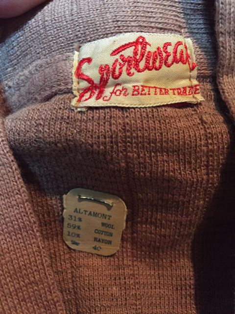 アメリカ仕入れ情報#37デッドストック発見 ⑳ 40~50sSPORTSWEAR CARDIGAN_c0144020_11164919.jpg
