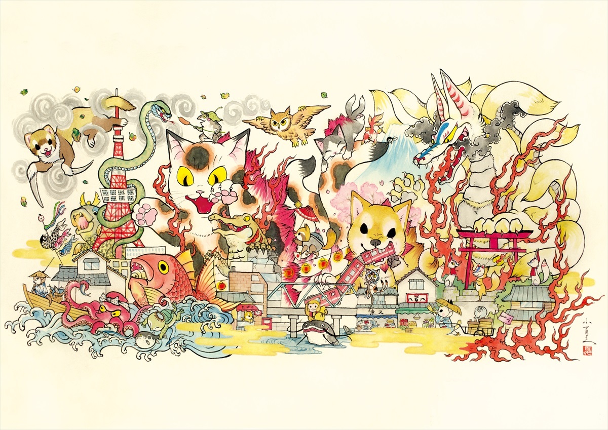 小夏屋さん個展『小夏屋大怪獣展3』A3ポスター受注生産のお知らせ