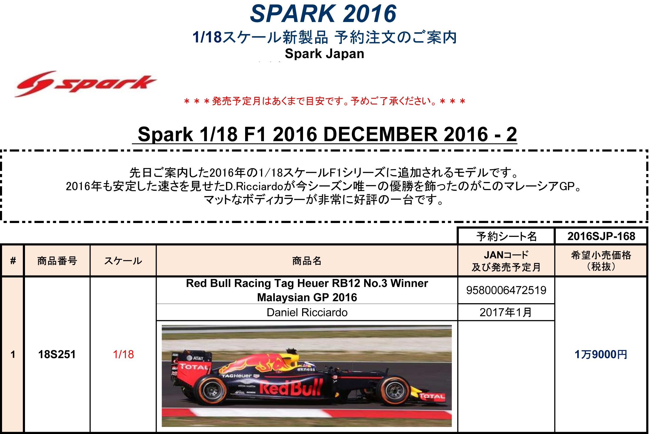 ミニカー新製品情報・予約開始（Spark)_f0372507_1732439.jpg