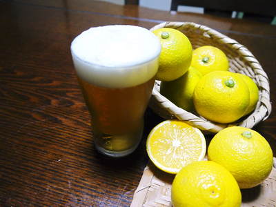 種なしかぼす 無農薬栽培の『種なしかぼす』 黄金色に色づいたゴールドかぼすを大好評発売中!_a0254656_18502469.jpg