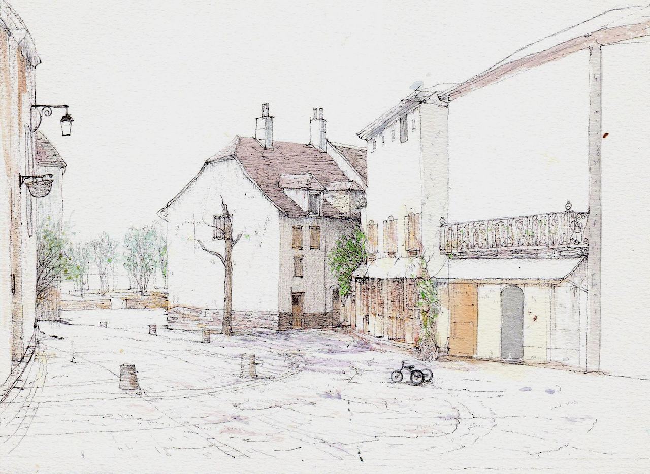 ペンを使って水彩画を描く 福井良佑の水彩画 Watercolor Terrace ペンを使って水彩画を描く 福井良佑の水彩画 Watercolor Terrace