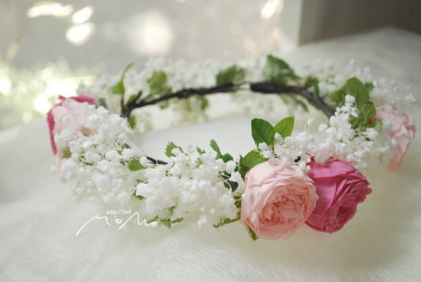 かすみ草の花冠_a0136507_21515216.jpg
