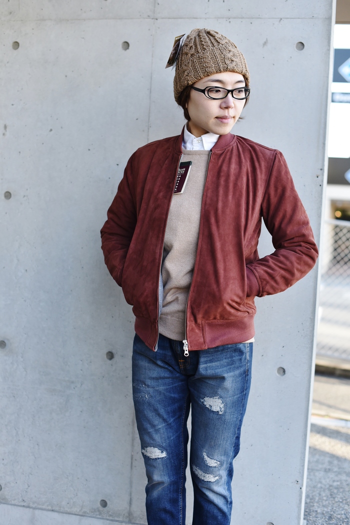 FIDELITY USA ･･･ BROWN SUEDE LEATHER ZIP JACKET！★！ (再)_d0152280_8125851.jpg