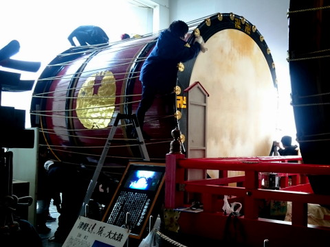 津軽情っ張り大太鼓すす払い(弘前市)*2016.12.18_b0147224_20282070.jpg