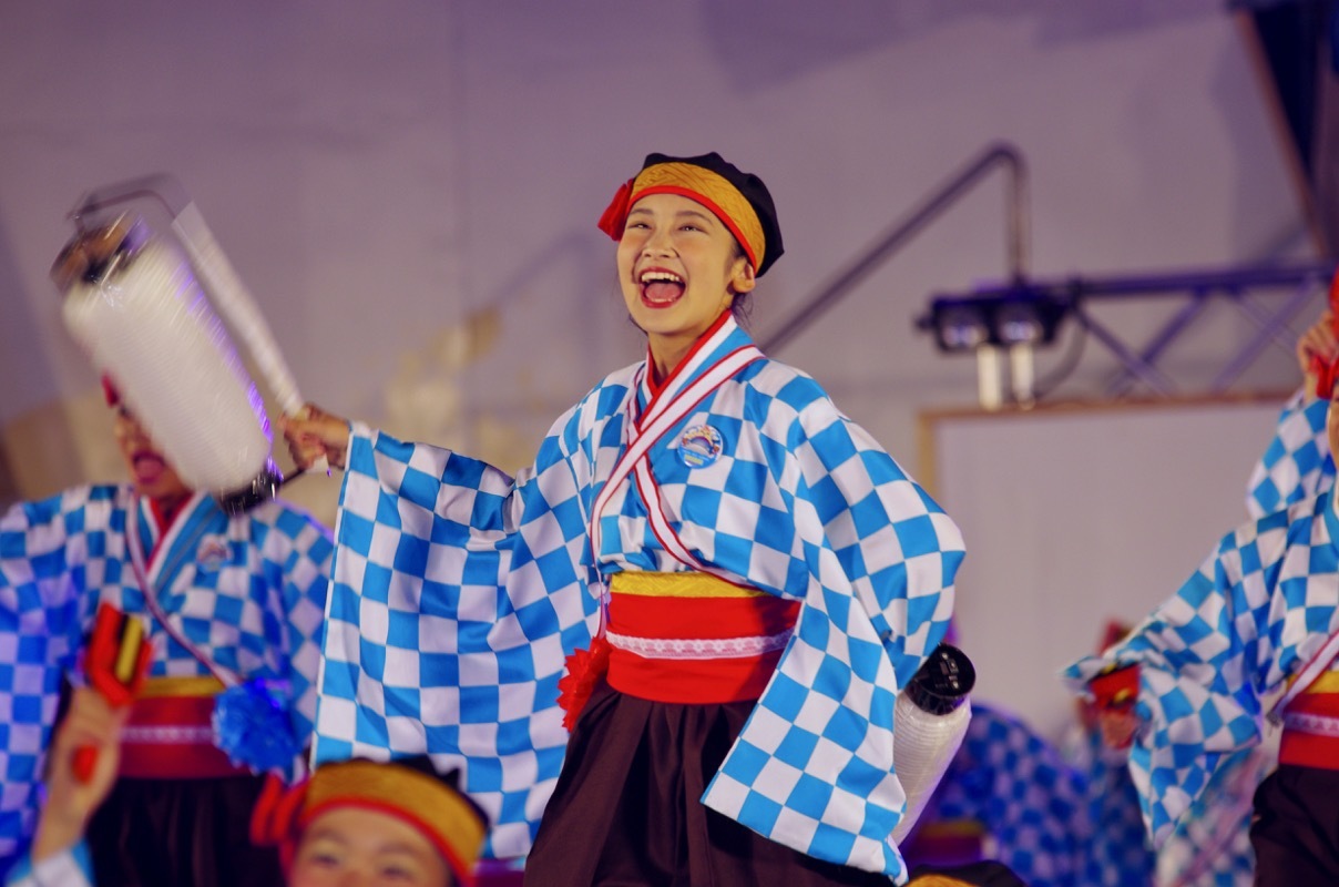 ２０１６高知よさこい後夜祭その７ 上町よさこい鳴子連 ヒロパンのよさこいライク N Vanライフ