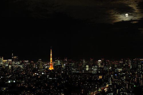 東京タワーと満月と_c0148238_12410852.jpg