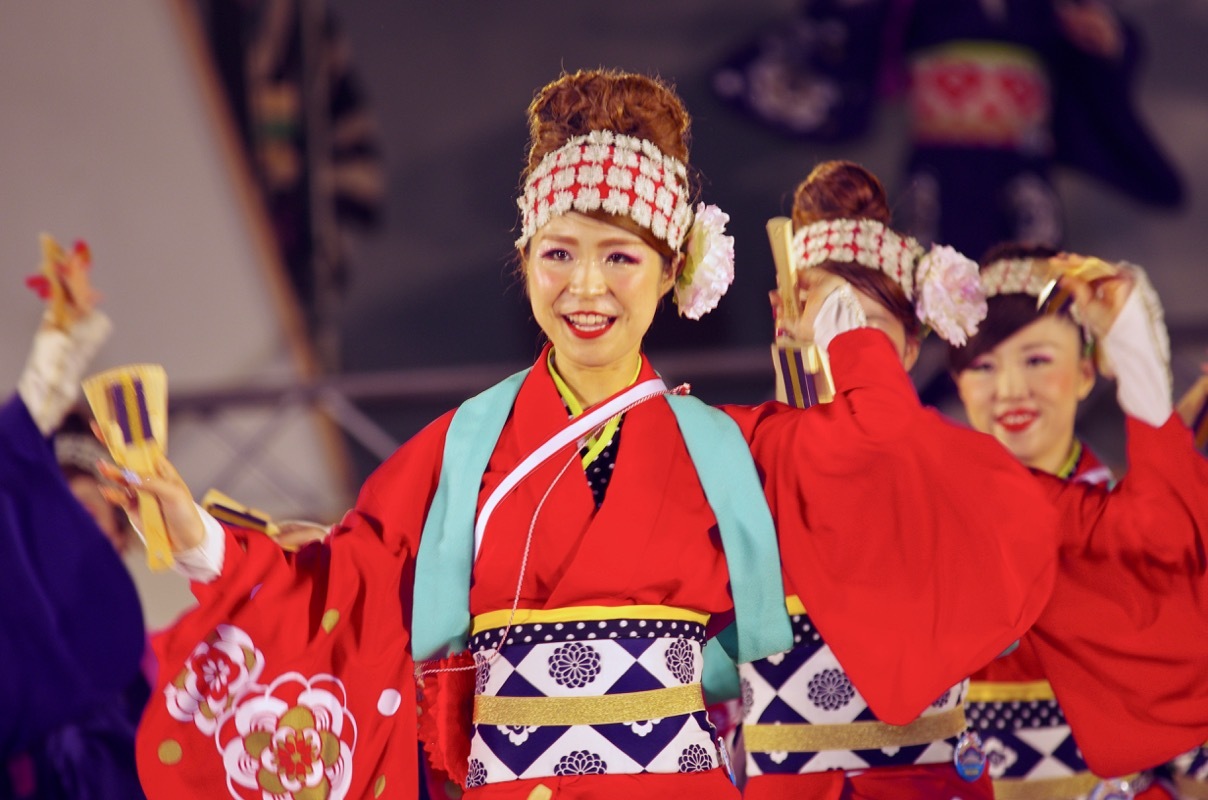 ほにや　高知　よさこい　美楽流パンツ　ミラクルパンツ　レッド　丈長め ほにや 高知 よさこい 美楽流パンツ ミラクルパンツ レッド 丈